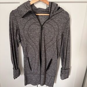 Lululemon Gray Womens Zip-Up Hooded Jacket